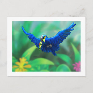 poster_hyacinth macaw postcard