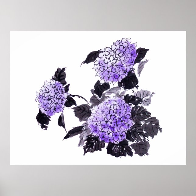 Poster Hydrangea (Devant)