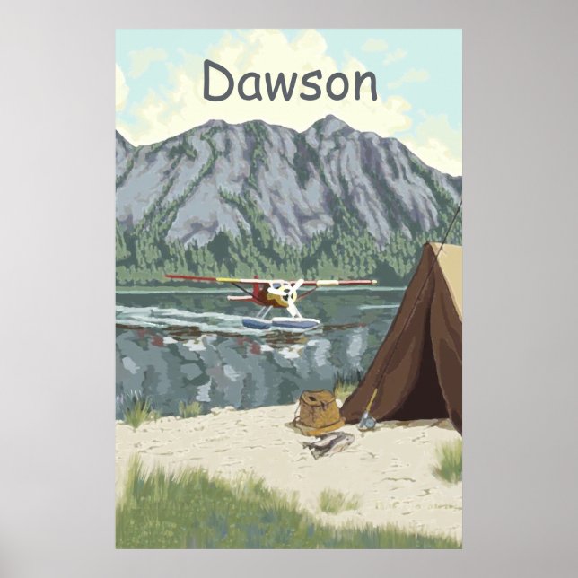 Poster hydravion personnalisé (Devant)