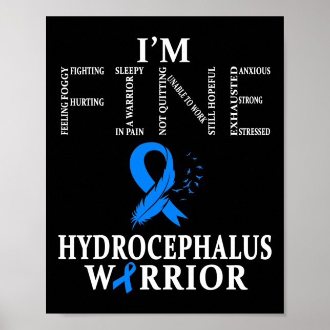Poster Hydrocéphalie Guerrier Je vais bien (Devant)
