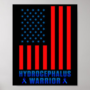 Poster Hydrocéphalie Survivor Ribbon Sensibilisation Guer