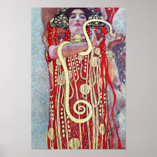 Poster Hygieia par Gustav Klimt
