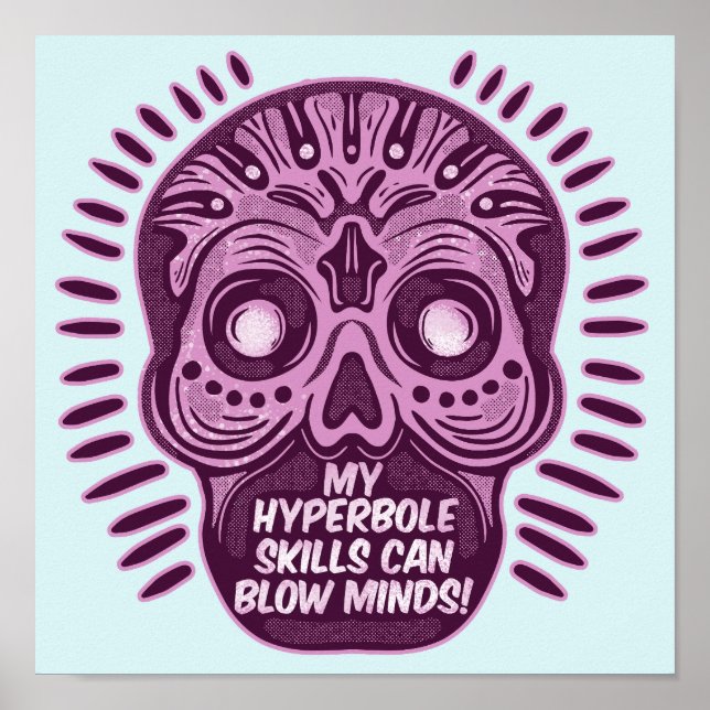 Poster Hyperbole Funny ANGLAIS LANGUE (Devant)