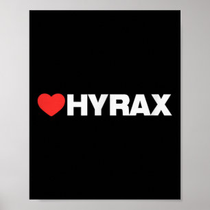 Poster Hyrax de coeur - Style minimaliste propre - Vos Fa