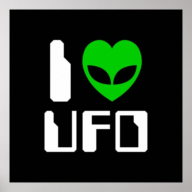 Poster I Alien Heart UFO (Devant)