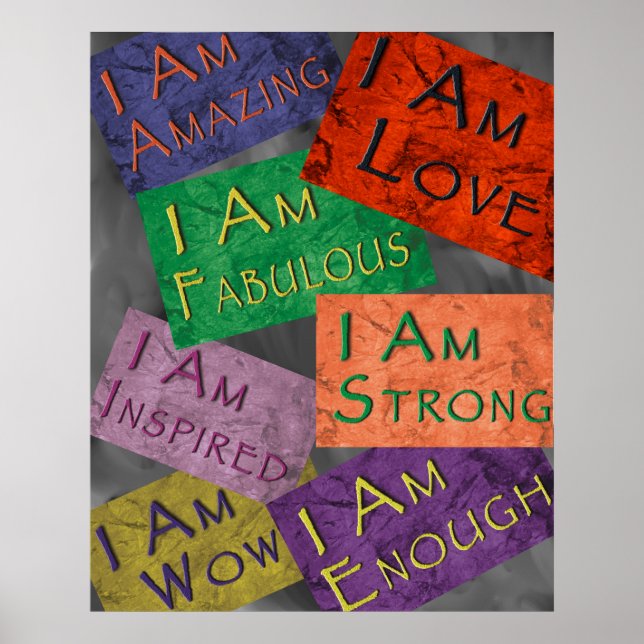 Poster I Am Affirmations (Devant)