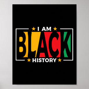 Poster I Am Black History - Enfants Black History Mois