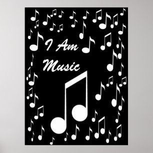 Poster I Am Music Poster_ par Elenne Boothe
