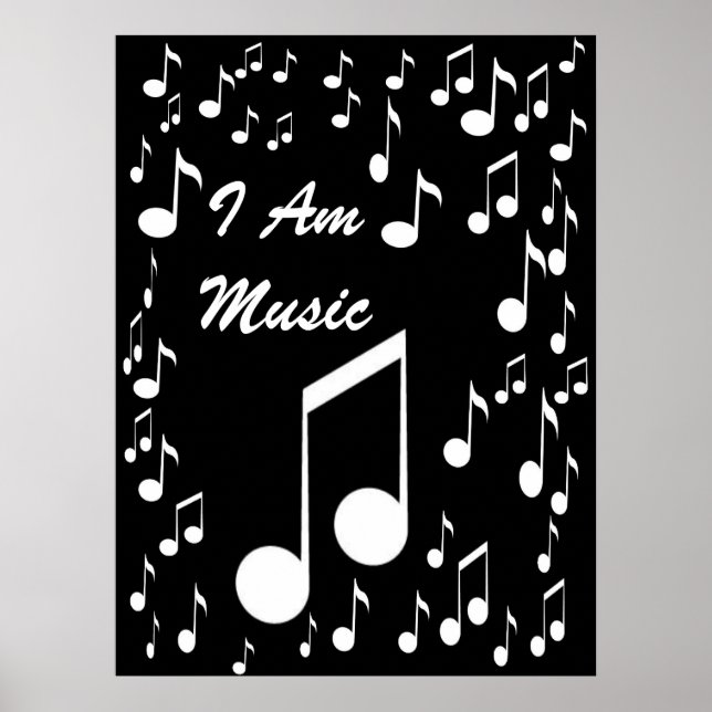 Poster I Am Music Poster_ par Elenne Boothe (Devant)