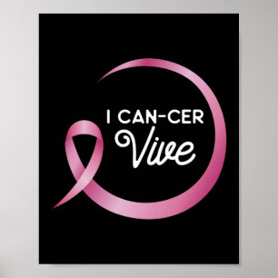 Poster I Can-cer Vive Survivor Sensibilisation au cancer 
