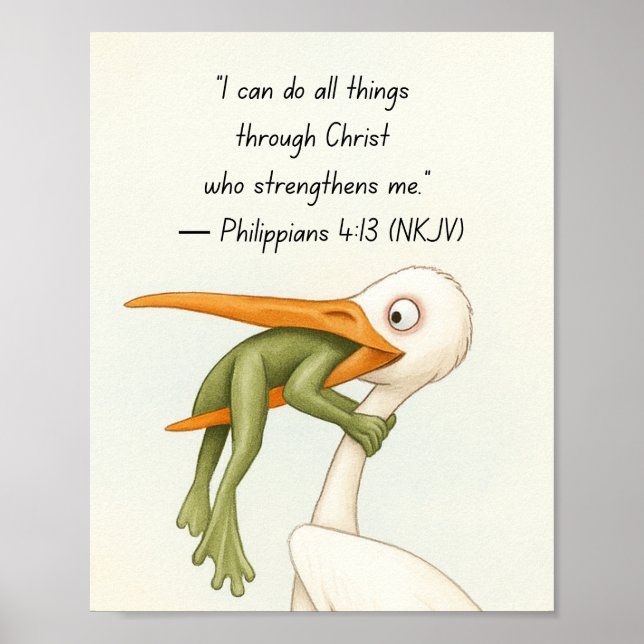 Poster I can do all things (Devant)