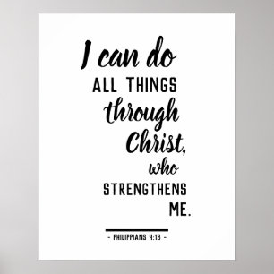 Poster I Can Do All Things in Christ  Philippines 4:13