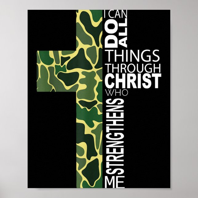 Poster I Can Do All Things Through Christ Who Strengthens (Devant)