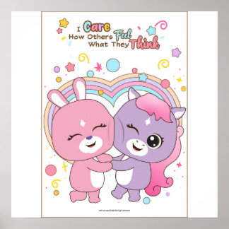 Poster I care how others feel wall art