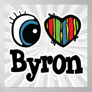Poster I Coeur (Amour) Byron