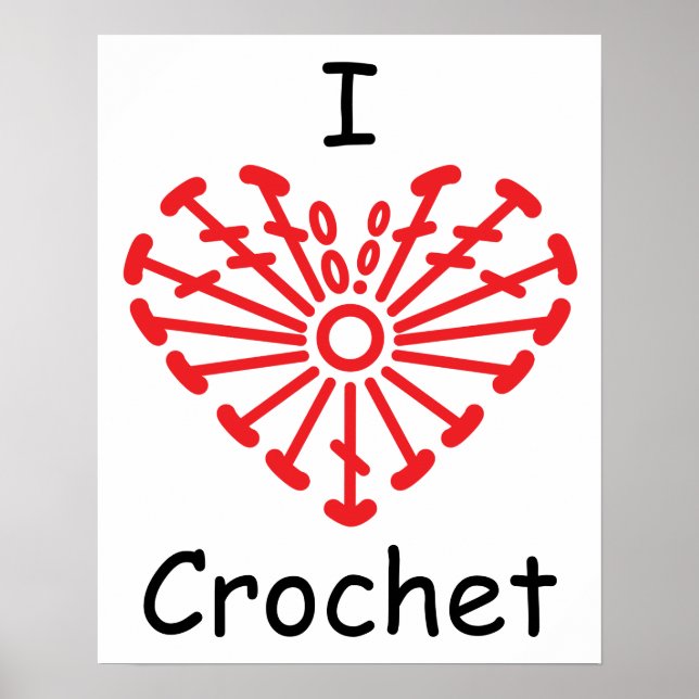Poster I Coeur Crochet - Coeur Crochet Motif graphique (Devant)