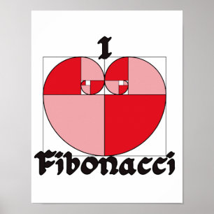 Poster I coeur Fibonacci