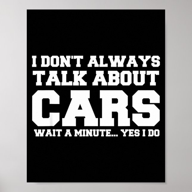 Poster I Don't Always Talk About ... Car Detailing &amp;  (Devant)