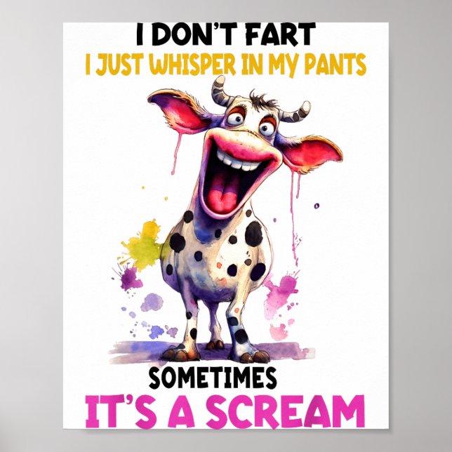 Poster I Don't Fart I Just Whisper In My Pants It's A Scr (Devant)