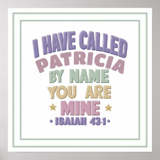 Poster I Have Called You By Name You Are Mine Isaiah 43 1