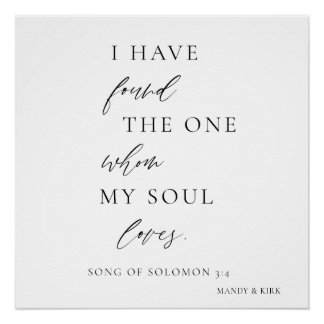 Poster “I Have Found the One” Wedding Backdrop Banner 