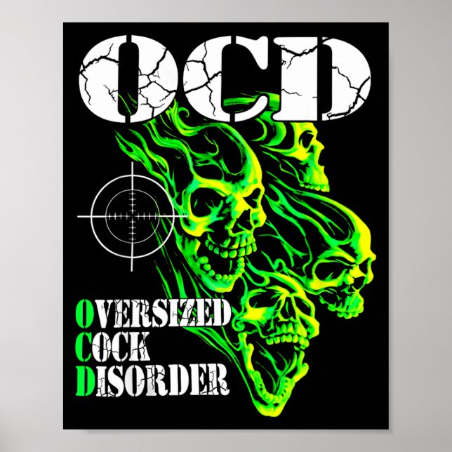 Poster I Have Ocd Oversized Disorder  (Devant)