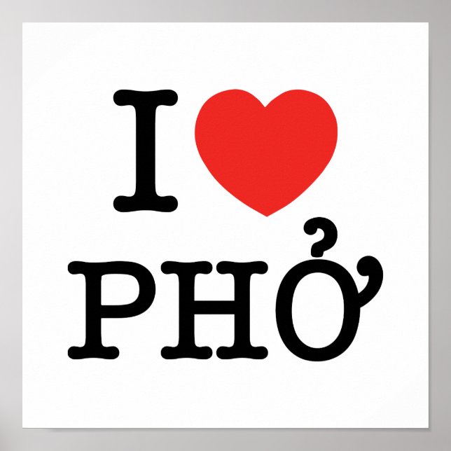 Poster I Heart (Amour) Pho (Devant)
