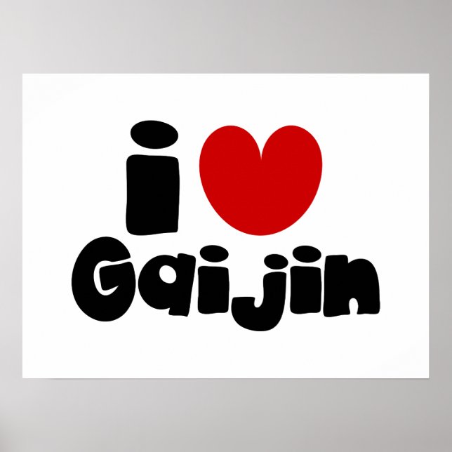 Poster i heart Gaijin (Devant)