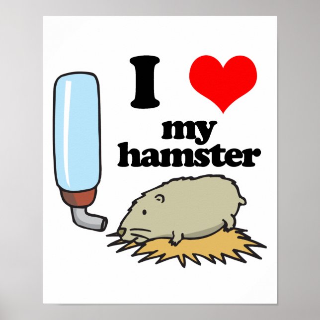 Poster I Heart (Love) My Hamster (Devant)