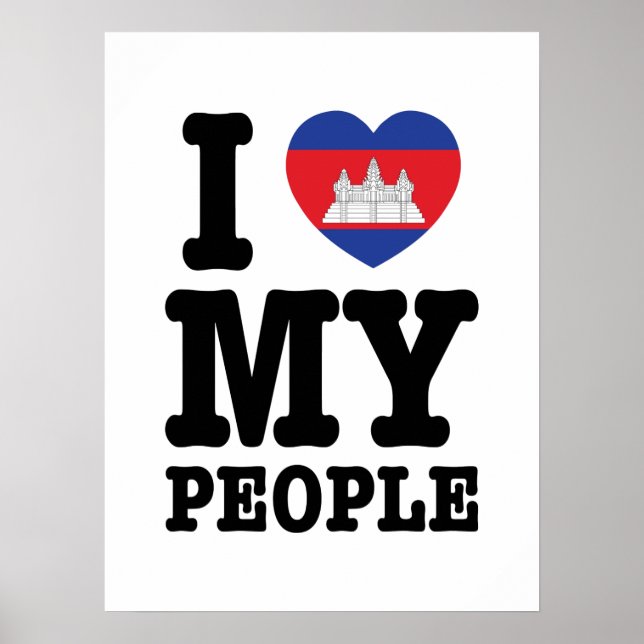 Poster I Heart (Love) My Khmer People (Devant)