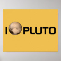 Poster I Heart Pluto New Horizon