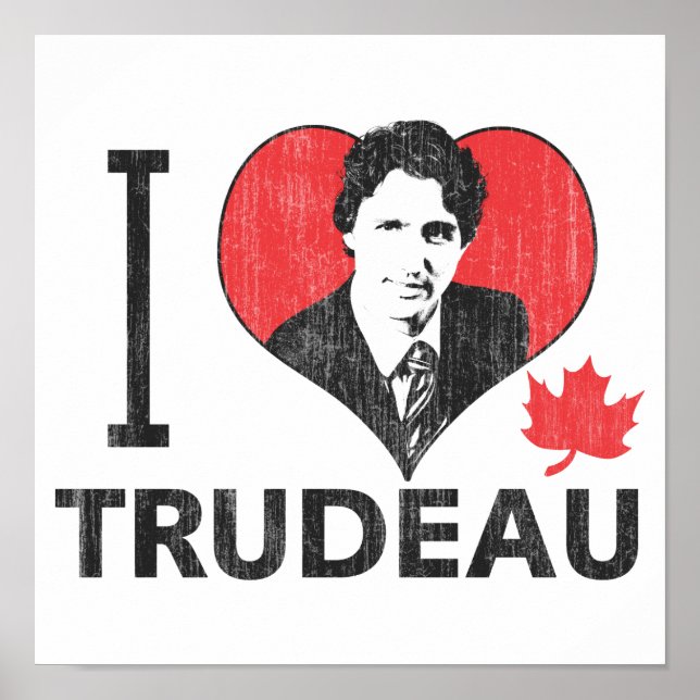 Poster I Heart Trudeau (Devant)