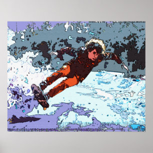 Poster I Live To Race - Skateboard Racing Pillowcase