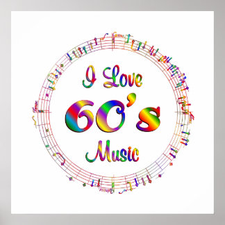 Poster I Love 60's Music
