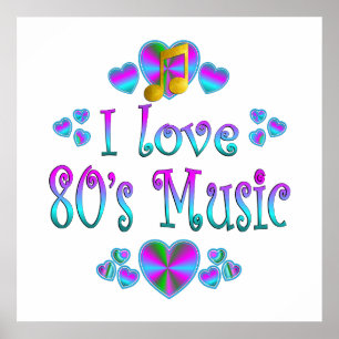 Poster I Love 80s Music