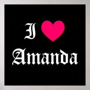 Poster I Love Amanda