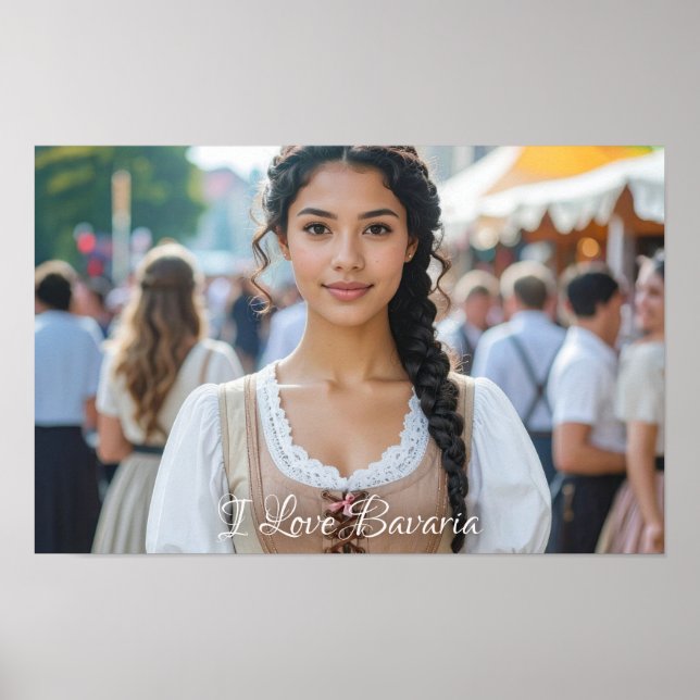 POSTER I LOVE BAVARIA (Devant)
