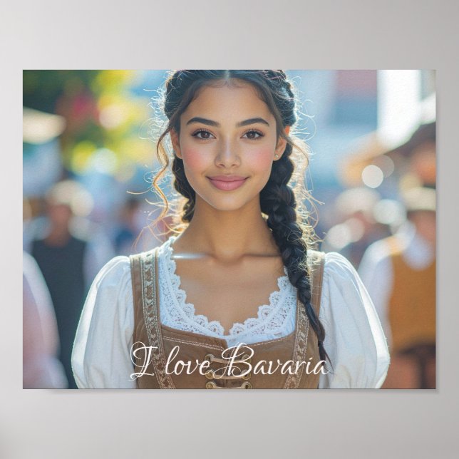 POSTER I LOVE BAVARIA (Devant)