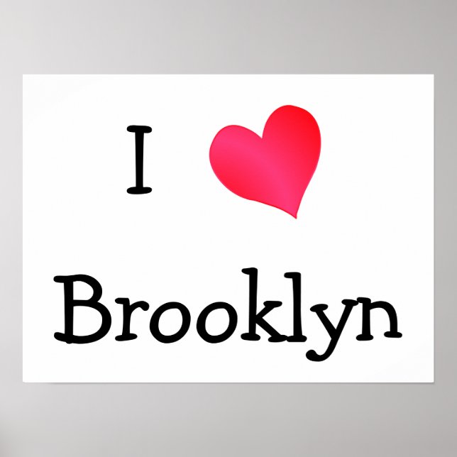 Poster I Love Brooklyn (Devant)