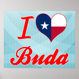 Poster I Love Buda, Texas