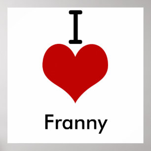 Poster I Love (coeur) Franny