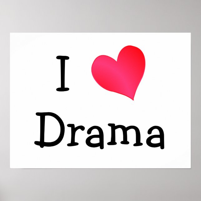 Poster I Love Drama (Devant)