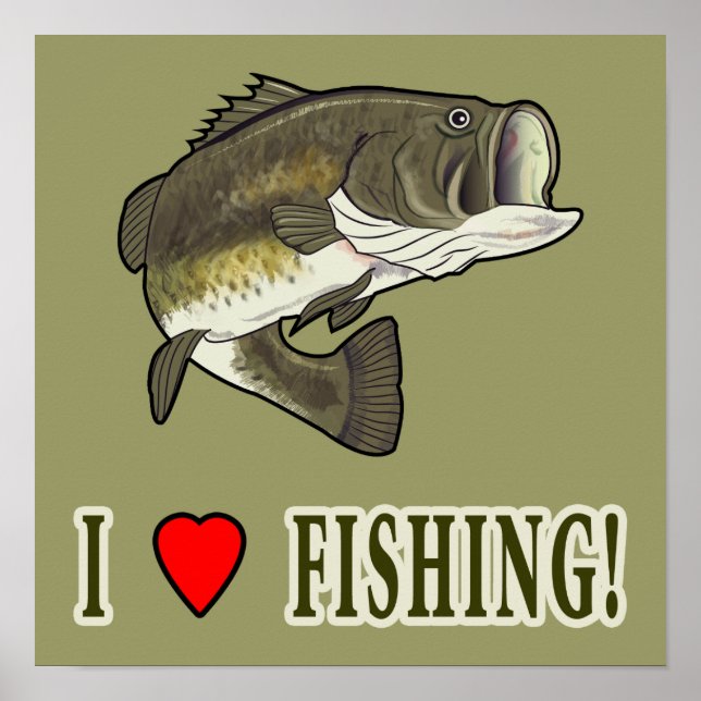 Poster I Love Fishing : Basse à grande bouche (Devant)