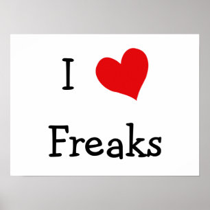 Poster I Love Freaks
