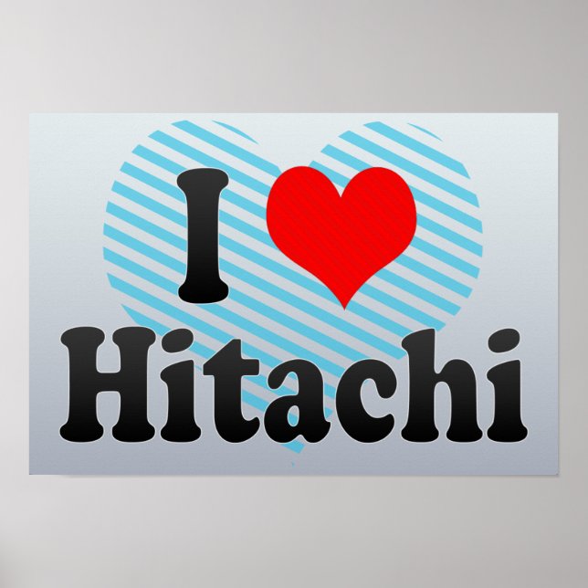 Poster I Love Hitachi, Japon (Devant)