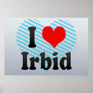 Poster I Love Irbid, Jordanie