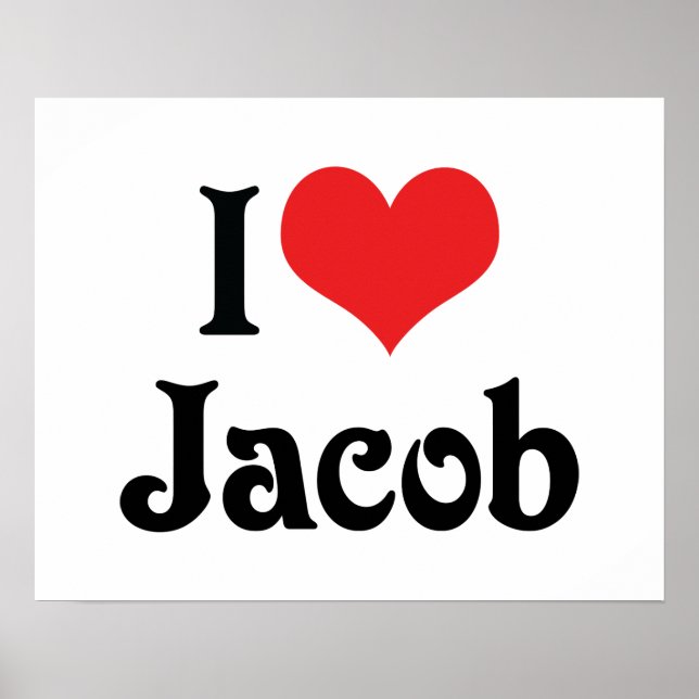 Poster I Love Jacob (Devant)