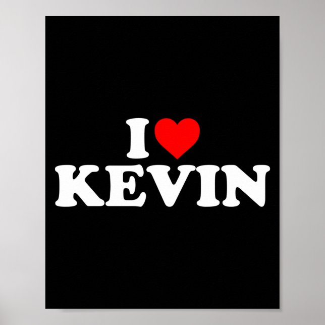 Poster I Love Kevin - Heart Long Sleeve  (Devant)