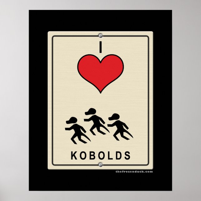 Poster I Love Kobolds (Devant)