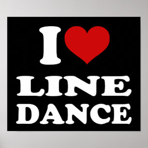 Poster I Love Line Dance